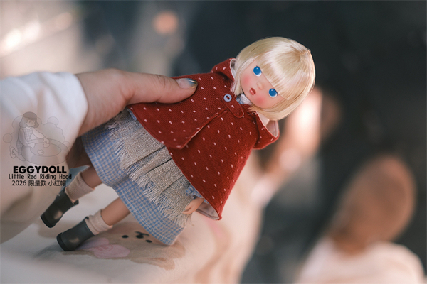 stock eggydoll little red riding hood limited pvcdol 1/6