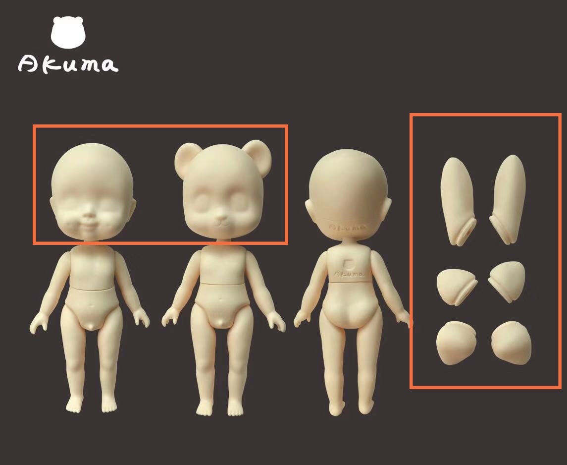 Stock Akuma Aboy&Kuma pvc doll 1/6 defect; version