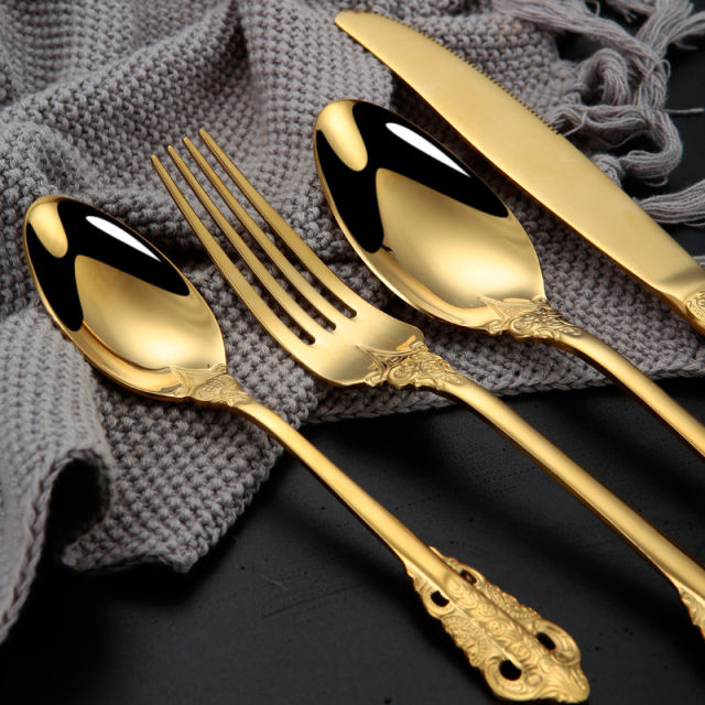 Royal Gold&Silver Cutlery Set