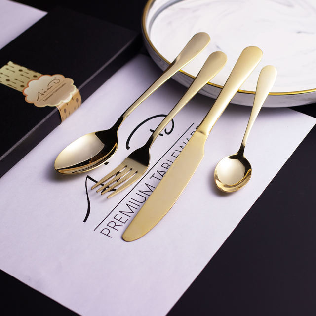 Abu Dhabi Cutlery Set  24 Piece 【wood boxed】