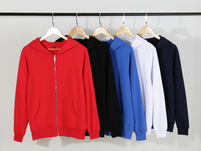 Round neck Pullover zipper Terry clothes