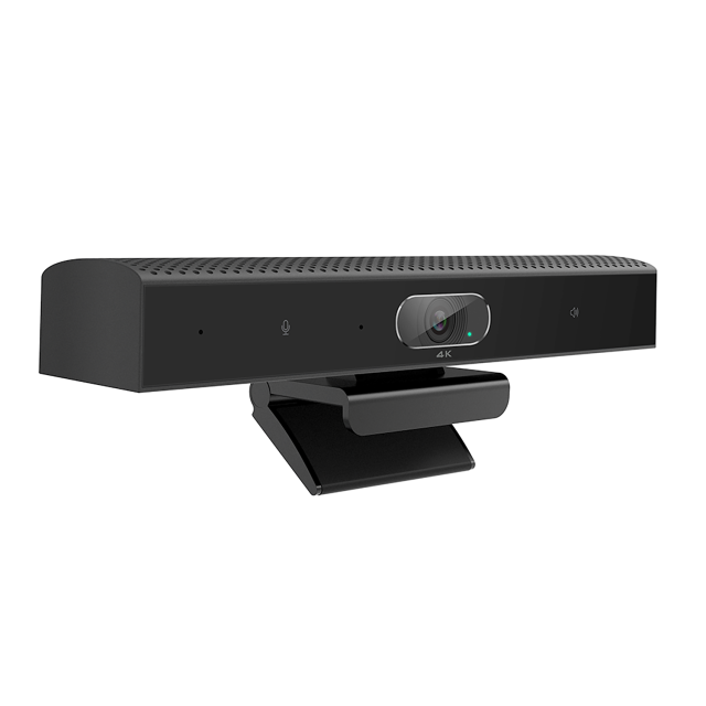 the latest creation of USB three-in-one webcam that perfect for  indivisual and huddle space collaboration. It integrates 4K camera, microphone, speaker and audio DSP as one device that is compact and easy for deployment.