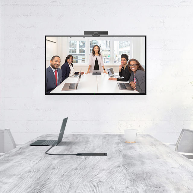 the latest creation of USB three-in-one webcam that perfect for indivisual and huddle space collaboration