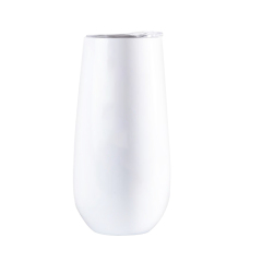 6oz Stainless Steel Stemless Double-Insulated Cocktail Cups Eco-friendly Wine Tumbler Rose Gold Champagne Flutes