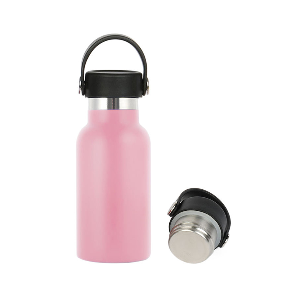 350ml Outdoor Travel Wide Mouth Stainless Steel Vacuum Water Bottle with Handle for School Student