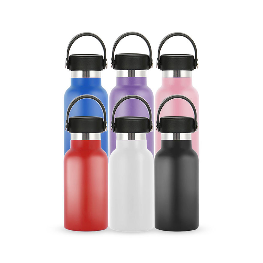 350ml Outdoor Travel Wide Mouth Stainless Steel Vacuum Water Bottle with Handle for School Student