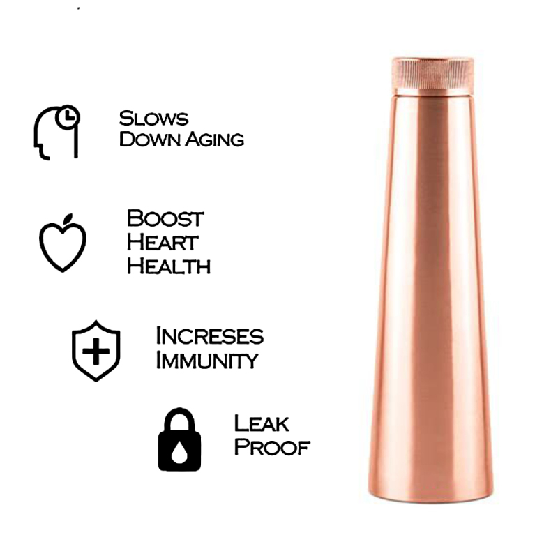 Stainless Steel Vacuum Kwality Copper Tower Bottle Hot Cold Drinking Water Bottles