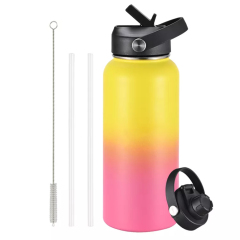 Custom Logo Sports Vacuum Insulated Double Wall Stainless Steel Water Bottle 20oz