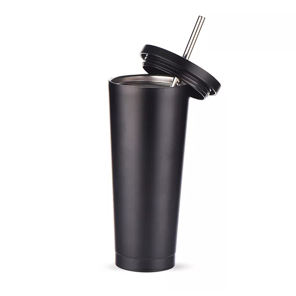 Custom Vacuum Sealed Tumbler Double Wall Coffee Insulated Metal Tumbler with Lid Straw 24OZ