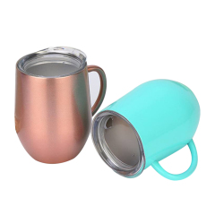 Stainless Steel Mug Wholesale Custom Travel Mug 12OZ Double-walled Stainless Steel Tumbler Travel Mug