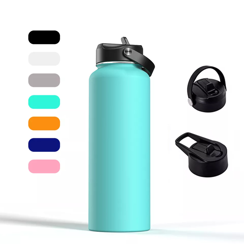 Custom Logo Sports Vacuum Insulated Double Wall Stainless Steel Water Bottle 20oz