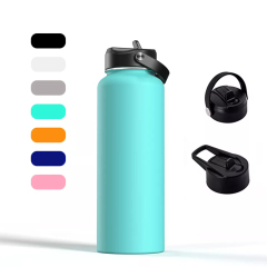Custom Logo Sports Vacuum Insulated Double Wall Stainless Steel Water Bottle 20oz