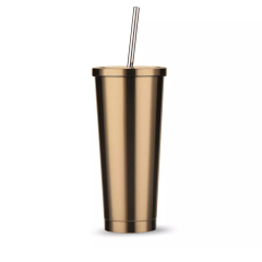 Custom Vacuum Sealed Tumbler Double Wall Coffee Insulated Metal Tumbler with Lid Straw 24OZ