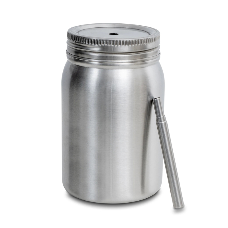 Stainless Steel 650ML Cup Tumbler Portable Outdoor Travel Coffee Cocktail Drinking Mugs Metal Cup with Lid