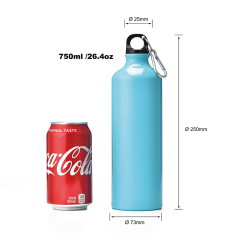 Portable 500ML 600ML 750ML 1000ML Hiking Reusable Aluminum Outdoor Custom Logo Bicycle Water Bottle