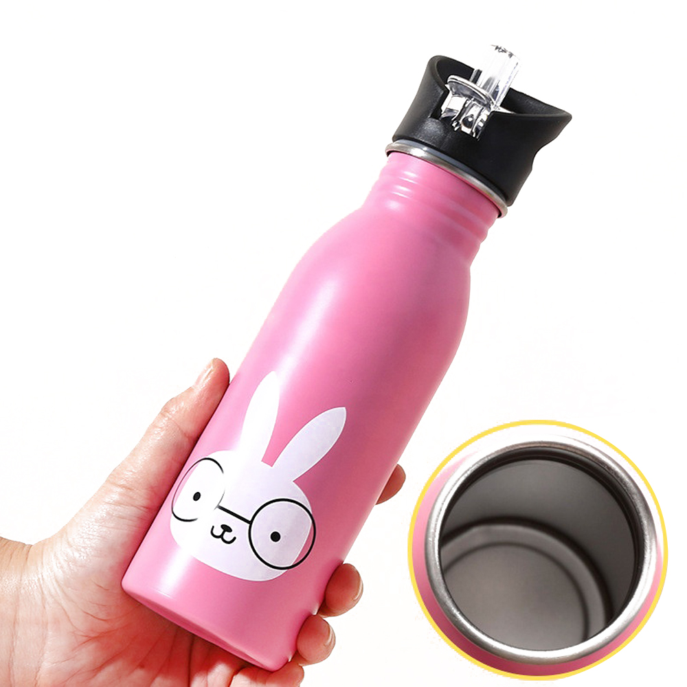 500ml High Quality Colorful Stainless Steel Kids Water Bottle For Outdoor Travel Mug