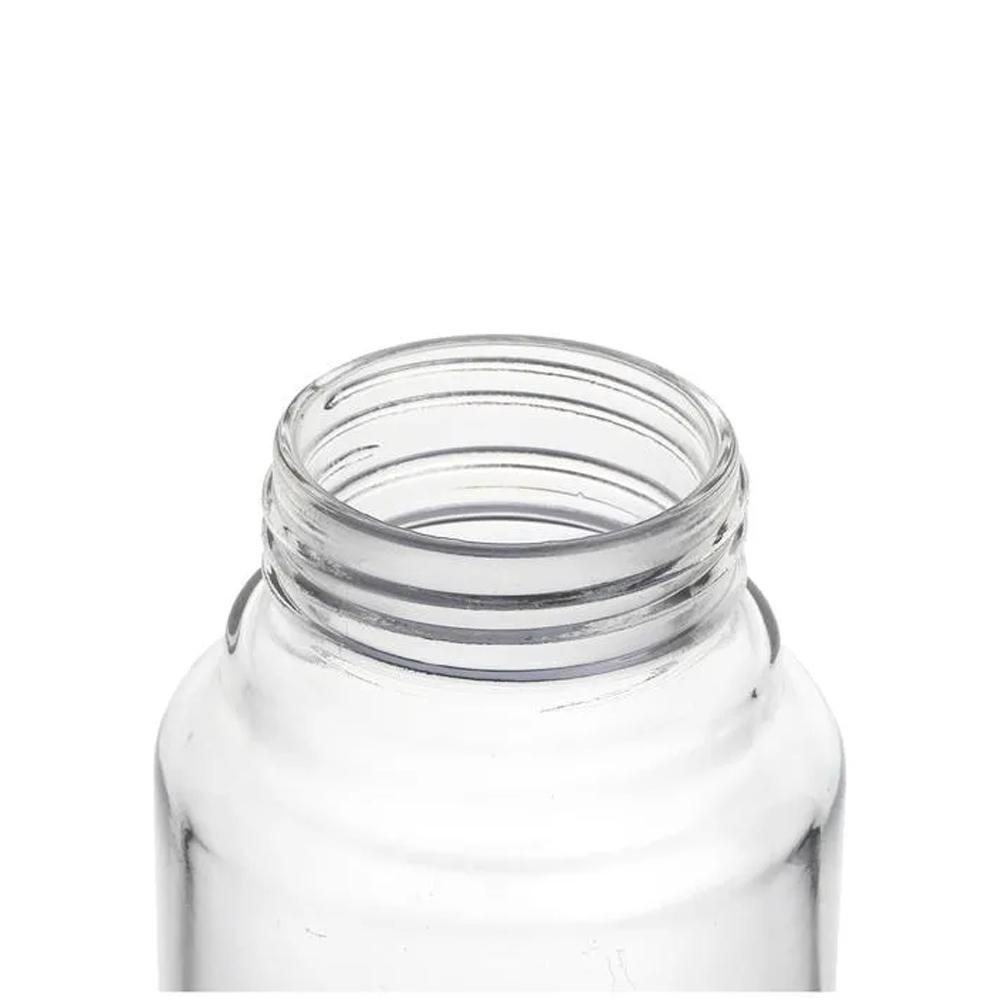H2O Glass Fridge Water Bottle - Blue Black White Red
