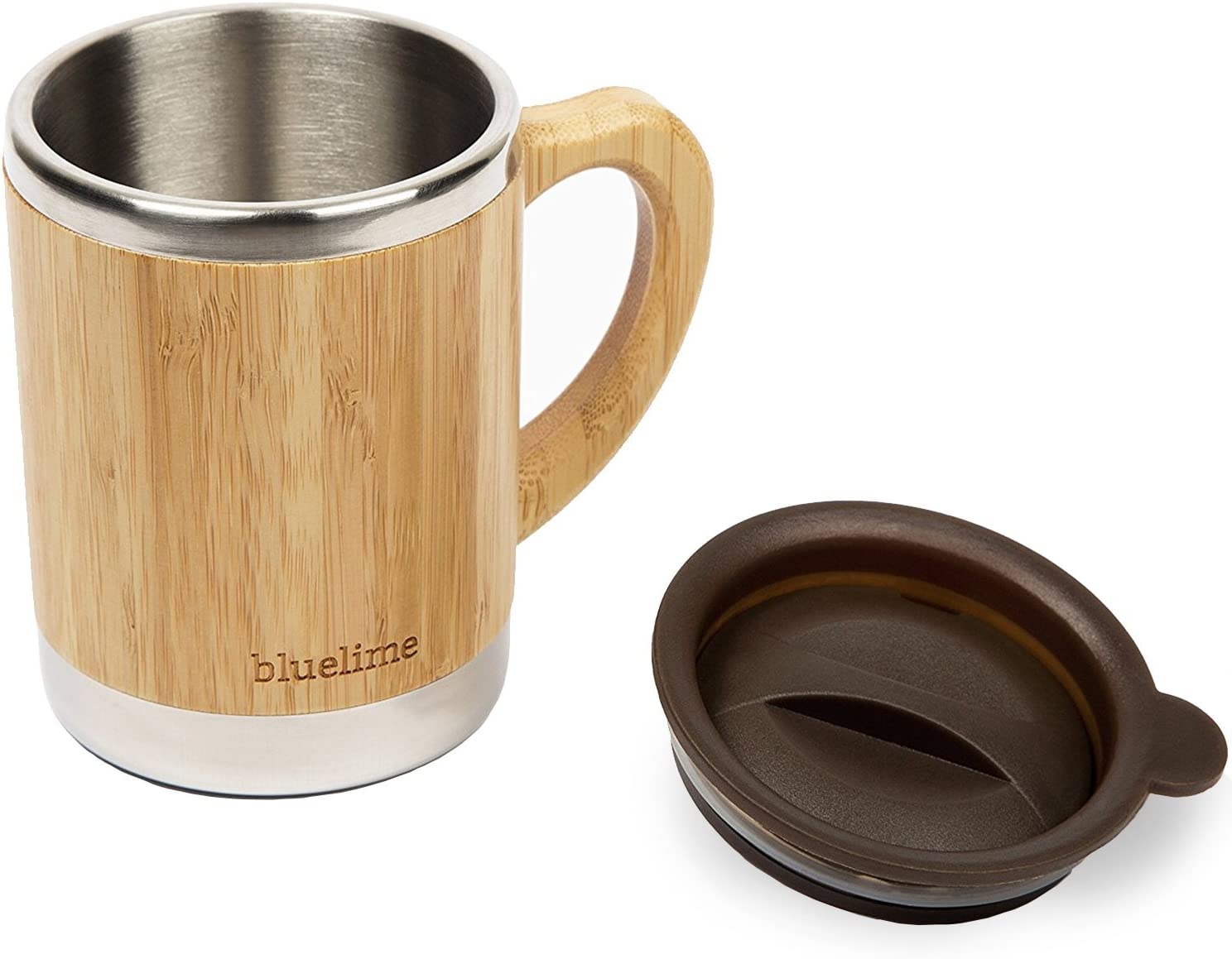 Eco Friendly Bamboo Biodegradable Thermo Travel Coffee Cup 16oz 450ml with Bamboo Shell Eco Friendly Coffee Cup
