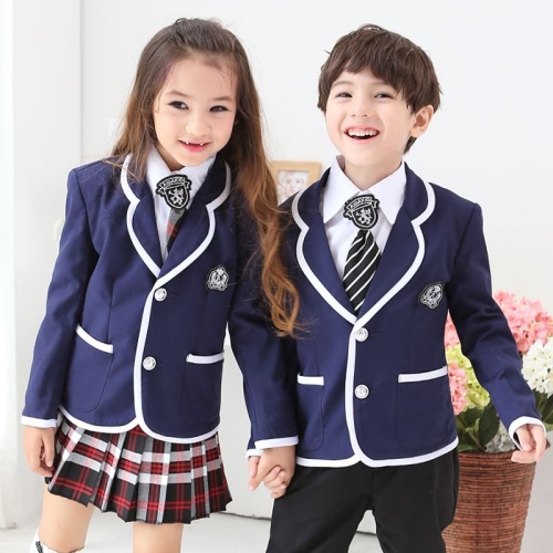 New Design School Uniform Manufacturer Unisex Blazer Suit for Kindergarten and Elementary School Uniforms