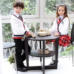 China Uniforms Manufacturer School Uniform Models Sweater Designs for Baby Girls Cardigan Sweater Uniforms