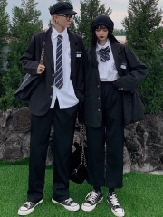 Korean version of the college style autumn school uniform suit jk suit high school students suit sports day class uniform