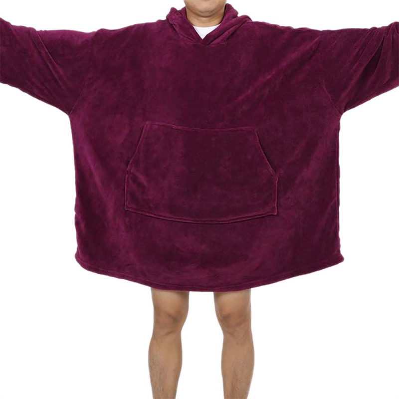 Super Soft Warm Plush Oversized Wearable Hooded Blanket