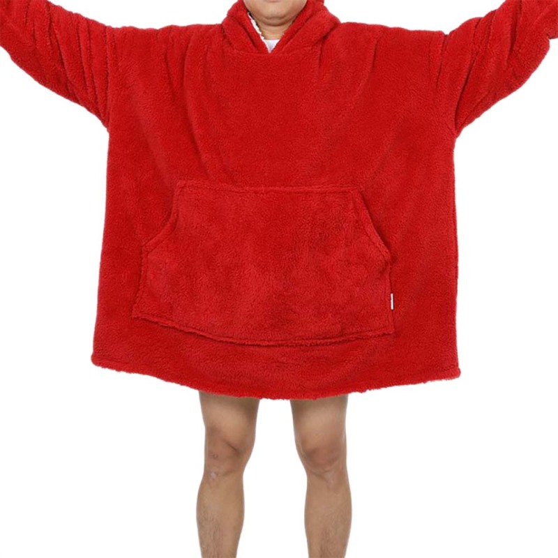Super Soft Warm Plush Oversized Wearable Hooded Blanket