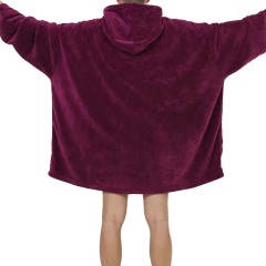 Super Soft Warm Plush Oversized Wearable Hooded Blanket