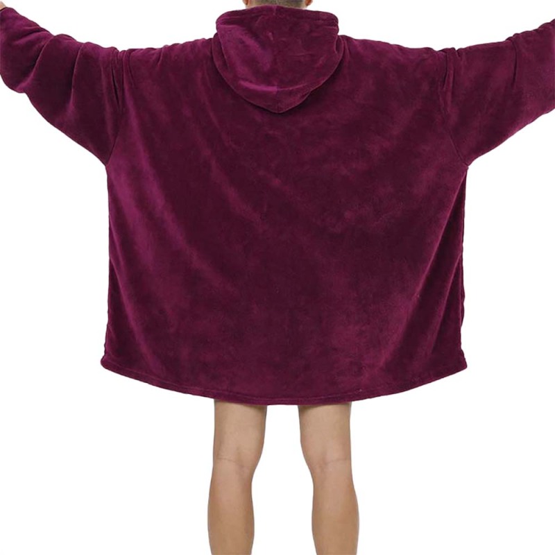 Super Soft Warm Plush Oversized Wearable Hooded Blanket