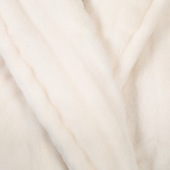 Sheared Women's Solid Flannel Plush Robe