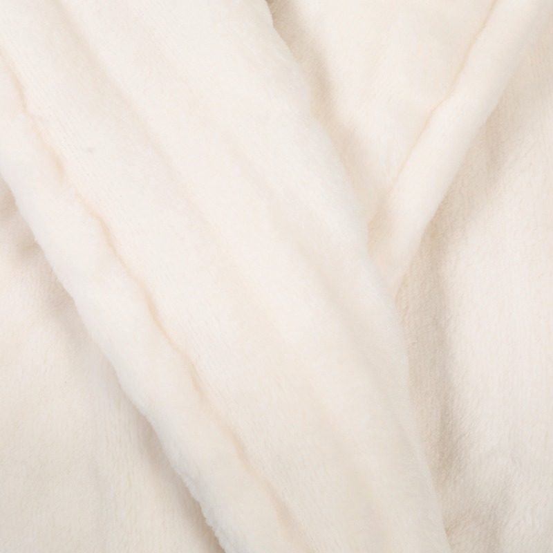 Sheared Women's Solid Flannel Plush Robe