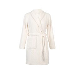 Sheared Women's Solid Flannel Plush Robe