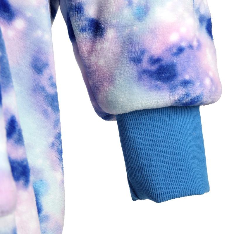 Tie Dye Adult's Flannel Plush Wearable Hooded Blanket