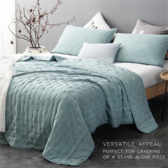 Delight Dot Stitch Stone Washed Quilt Set 22KQ0007