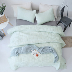 Delight Dot Stitch Stone Washed Quilt Set 22KQ0009