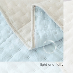 Delight Dot Stitch Stone Washed Quilt Set 22KQ0009