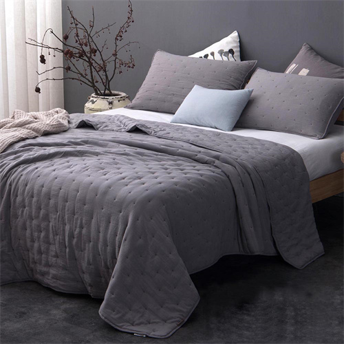 Delight Dot Stitch Stone Washed Quilt Set 22KQ0007