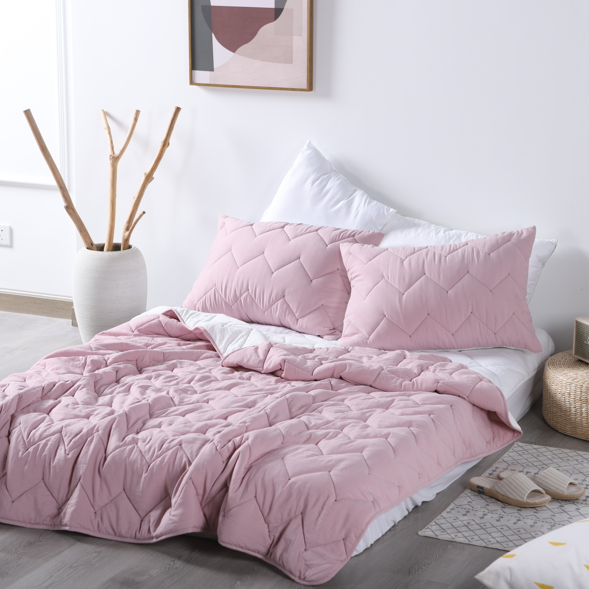 Delight Home Luxury Soft Knit Cotton Comforter Set 22KC0014