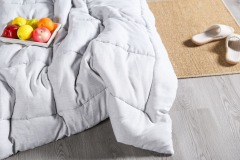 Delight Home Cationic Light Grey Comforter Sets 22KC0024