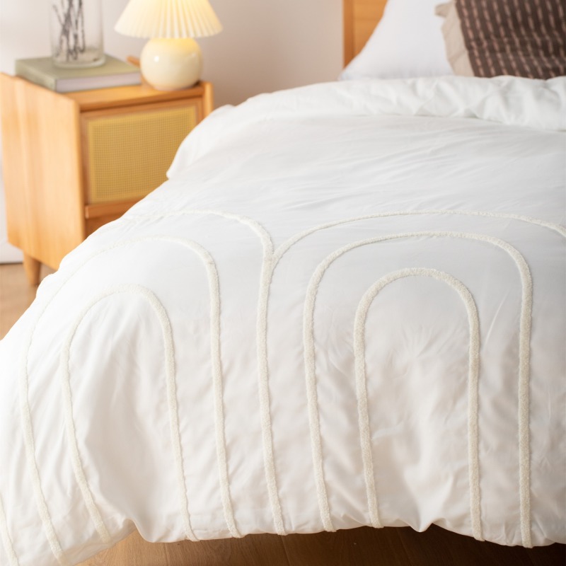 Delight Home tufted embroidery duvet cover