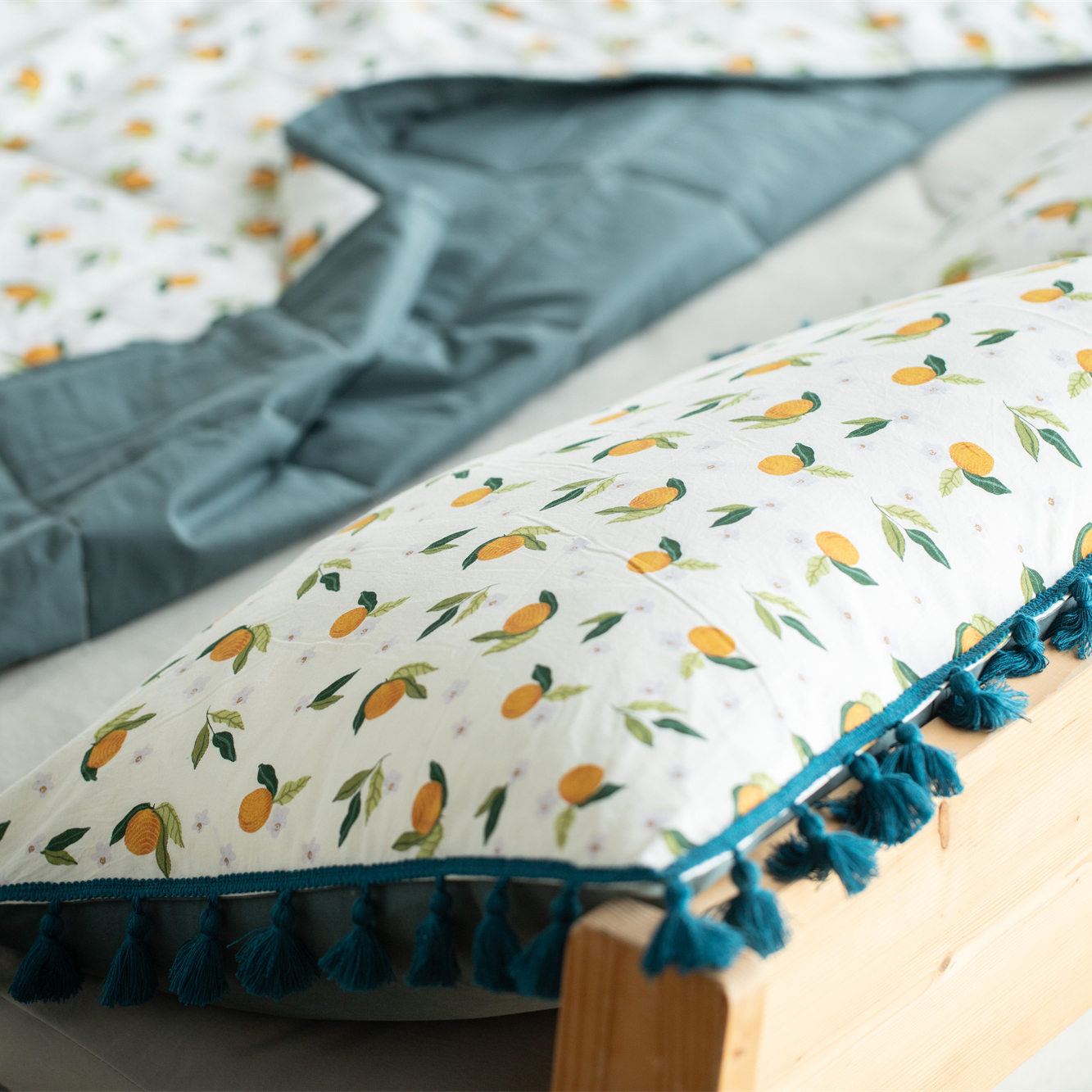 Delight Home cotton print quilt set