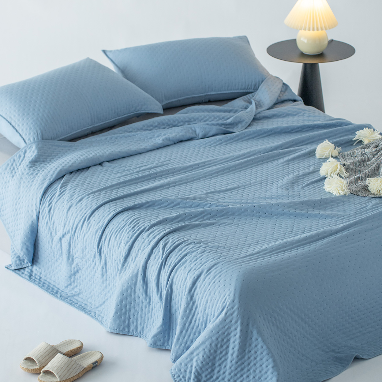 Pre-wash Microfiber Quilt Set