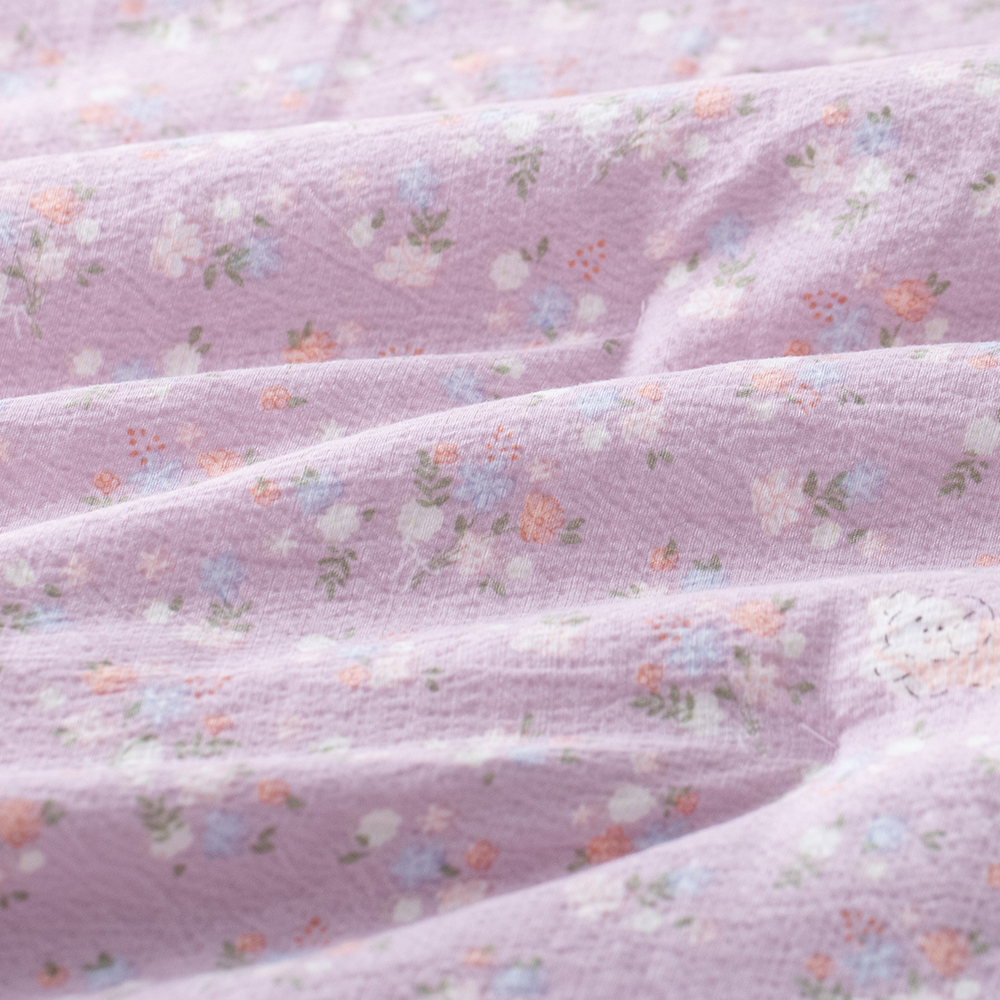 Cotton-touch Seersucker Printed Quilt Set