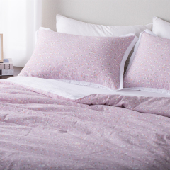 Cotton-touch Seersucker Printed Quilt Set