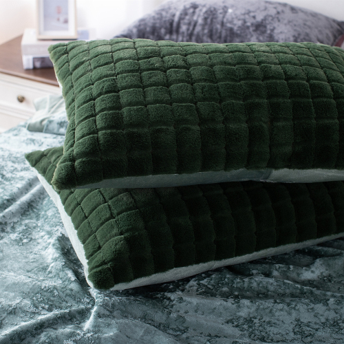 Faux Rabbit Fur Pillowcases