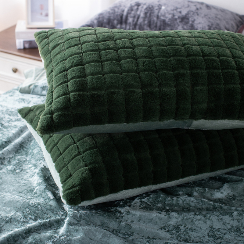 Faux Rabbit Fur Pillowcases