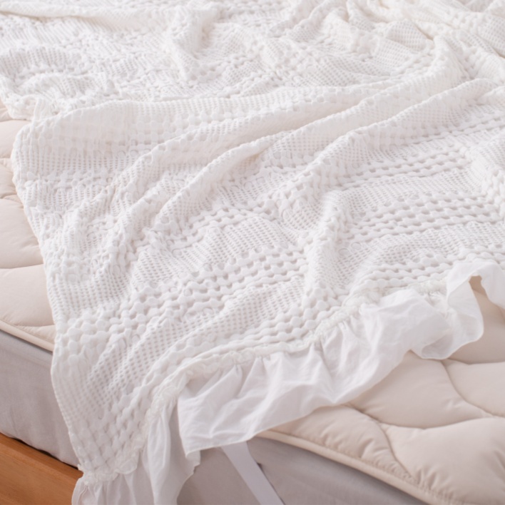 Bamboo-Cotton Blended Waffle Blanket