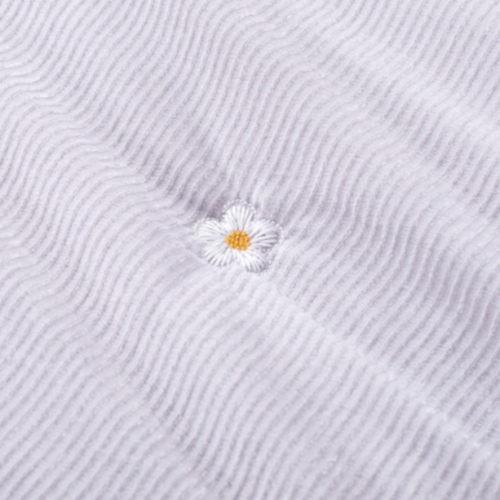 Dual-color Flora Embroidered