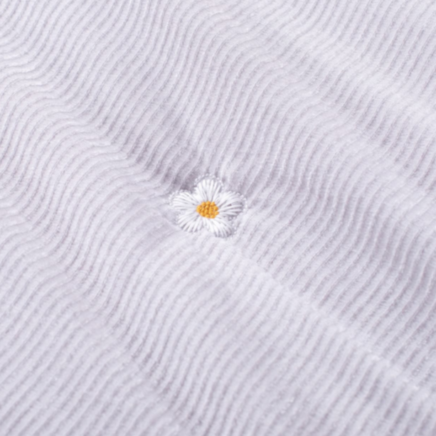 Dual-color Flora Embroidered