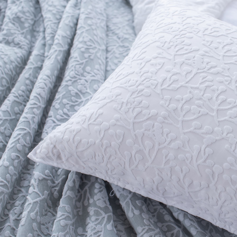 knitted Jacquard Terry Quilt Set